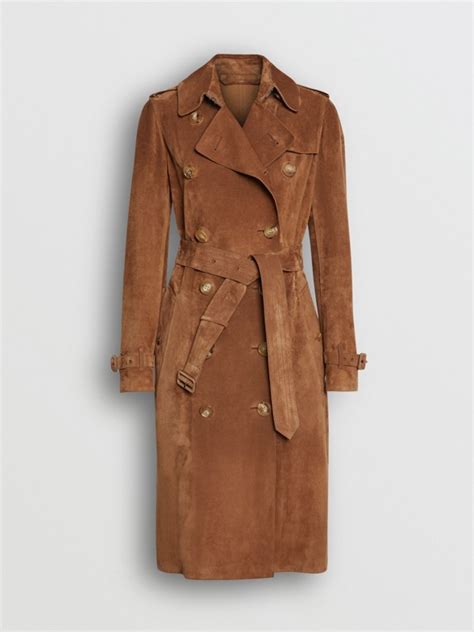 burberry suede trench coat burberry|burberry trench coats outlet store.